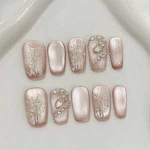 Handmade Pink Diamond Garden (Square, Medium)